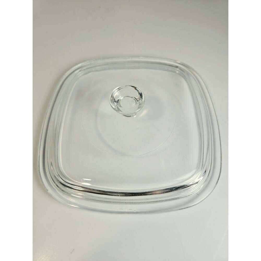Vintage Corning Ware Pyrex P-7-C Clear Glass Replacement Lid 6.5 Inch Small Knob